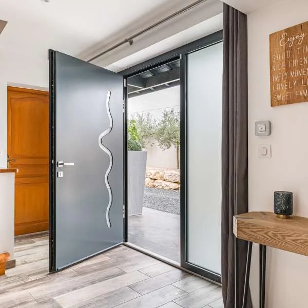 Porte d'entrée Aluminium - La Boutique du Menuisier Sisteron